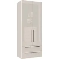 OTTO home Kleiderschrank Piano, UV lackiert, hochglänzend in beige oder weiß, FSC-zertifiziert (Made in Europe) in vielen Breiten, Höhe 224cm, mit Soft-Close Funktion, 2 Schubladen
