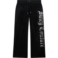 Juicy Couture Sweathose OLD GOTHIC OG STRAIGHT TRACKPANT Damen Trainingshose Damen, Sweathose, Velour, Jogginghose mit Glitzer, Sale