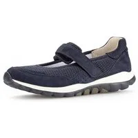 rollingsoft Riemchenballerina, Klettschuh, Freizeitschuh, Komfortschuh mit Lochmuster