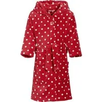 Playshoes Kinderbademantel Fleece-Bademantel Punkte