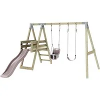 OutdoorToys Schaukelkombination Schaukel Pfau, aus Holz in Altrosa