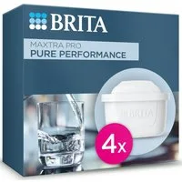 BRITA Wasserfilter Kartusche MAXTRA PRO Pure Performance (All-in1) 4er-Pack, Original Ersatz-Wasserfilter für BRITA-Kannen, filtert Chlor…