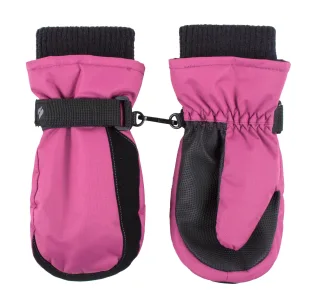Wärmehalter - Kinder Thermofleece gefütterte Fäustlinge | Jungen & Mädchen als warme Skihandschuhe für den Winter - Pink