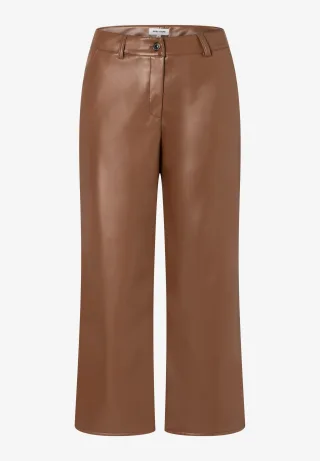 MORE & MORE - Culotte in Lederoptik braun - Gr. - 38