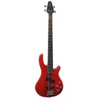 MSA E-Bass Elektrobass Long Scale - Singelcoil, Walnuss Griffbrett, Hochglanz poliert E Bass