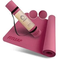 Fitleap Yogamatte aus umweltfreundlichem TPE-Schaum. Sehr rutschfeste, hypoallergene un…