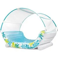 Intex Badeinsel Intex Tropical Canopy Lounge Schwimmliege mit Dach 56294