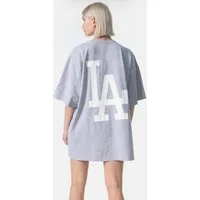 Worldclassca T-Shirt Worldclassca Oversized T-SHIRT LA Print Washed Tee Sommer Oberteil Neu