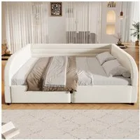 STILVORA Polsterbett 140×200 mit hydraulischem Stauraum Plattformbett Schlafsofa (Designbett, LED, Stoffbezug, Metallrahmen, RGB-LED, Gasdruckfeder, weich gepolstert, hohe Stabilität), Für Schlafzimmer, Jugendzimmer, Gästezimmer