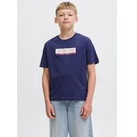 Jack & Jones Junior T-Shirt JORINWOOD BLOCK BRAND TEE SS CN NOOS JNR