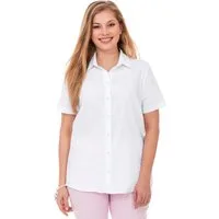 Sheego Klassische Bluse Hemdbluse Kurzarm