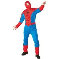 Rubie´s Kostüm Spiderman Overall Fasching Karnevalskostüm Herren, Lockerer Superhelden-Overall, bei dem man auch noch eine Lage drunterz