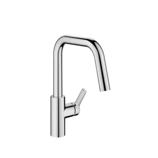 KWC Hebelmischer LUNA E Auszugbrause, A215, Niederdruck, L-Auslauf, chromeline,10445004000FL 10445004000FL