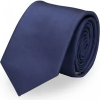 Fabio Farini Krawatte elegante Dunkelblaue Herren Schlips - Krawatten in 6cm (ohne Box, 1-St., Unifarben) Schmal (6cm), Dunkelblau - Deep Cobalt