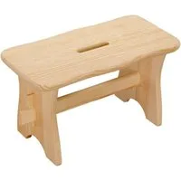 KESPER® Fußhocker Fußbank aus Kiefernholz, belastbar bis 150 kg, Maße: 38,5 x 19 x 21 cm (1 St)