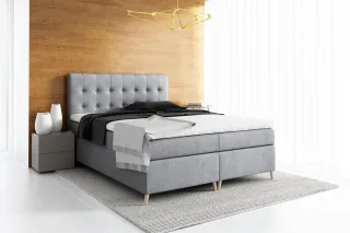Boxspringbett Schlafzimmerbett ASGER 180x200cm inkl.Bettkasten