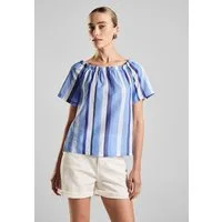 STREET ONE Carmenbluse aus reiner Baumwolle
