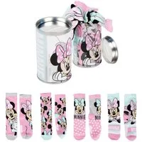 Cerda Socken Disney Minnie Baumwoll-Mix Kinder Mädchen 4er Set Geschenk