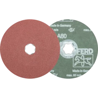 PFERD TOOLS COMBICLICK Korund Fiberscheibe für universelle Anwendungen, 10 Stück - 44498018