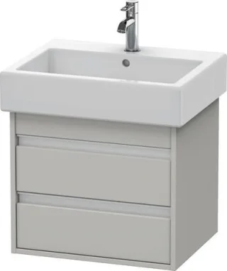 Duravit Ketho Waschtischunterbau wandhängend Betongrau Matt 550x440x480 mm - KT663600707 KT663600707