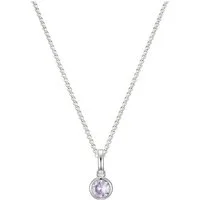 SCHOSCHON Kette mit Anhänger Halskette mit kleinem Zirkon Anhänger Rollokette 925 Silber