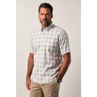 JP1880 Kurzarmhemd Leichtes Karohemd Halbarm Buttondown-Kragen