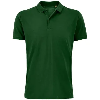 SOLS Herren Planet Pique Bio-Poloshirt (flaschengrün)