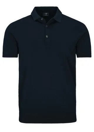 COMMANDER Finest Clothing - Polo-Pullover, 1/2 Arm dark navy - Gr. - S