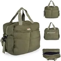 Cangaroo Wickeltasche Solana (1-tlg), Wickelunterlage, Seitentaschen, Isoliertasche, Kinderwagenclips