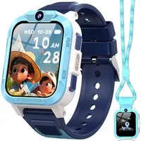 blackview Kinder mit GPS und Telefon 4G,7-Tage Akku,SOS-Notruf, IP68 Wasserdicht Smartwatch (1,85 Zoll), KinderUhr mit GPS Tracker, Schulmodus, Perfekte Geschenke für Kinder