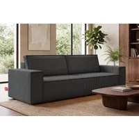 KONSIMO® 3-Sitzer NAPI Sofa mit Schlaffunktion & massivem Gestell, hergestellt in der EU, Couch für Dauerschläfer, mit Wellenunterfederung, Großer Bettkasten
