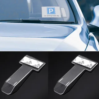 2x Auto Plakette Park Schein Ticket Halter Set Frontscheibe PKW AUTO LKW TAXI
