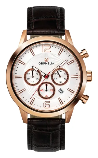 Orphelia Tempo Herren-Armbanduhr, Braun, OR81804