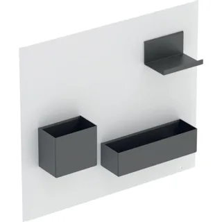 Geberit Acanto Magnetwand Set, 449x388x75mm Metall pulverbeschichtet, weiss, 500649012 500649012