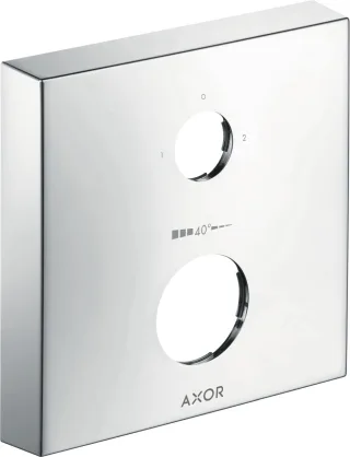 Hansgrohe Verlängerungsrosette eckig 2-Loch 0-1-2 chrom, 14969000 , 14969000 14969000