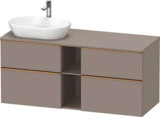 Duravit D-Neo Konsolenwaschtischunterbau wandhängend Basalt Matt 1400x550x664 mm - DE4970L04430000 DE4970L04430000