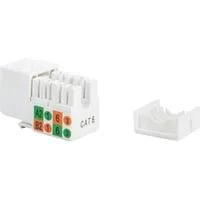 CAT 5e, Klasse D Keystone-Modul ungeschirmt weiß