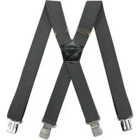 MIRROSI Hosenträger 4cm Breites X-Form mit extra Starken Clipverschluß (hoher Tragekomfort) Länge verstellbar für Damen und Herren