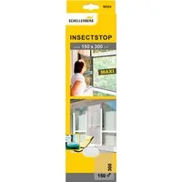 SCHELLENBERG Fliegengitter-Gewebe Maxi für große Fenster, (Packung, 1-St), Insektenschutz und Mückenschutz, 150 x 300 cm, anthrazit und weiß