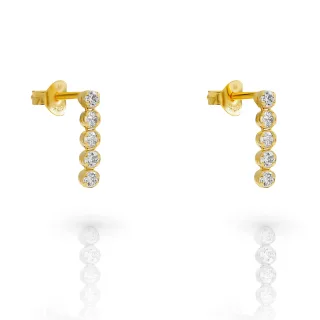Orphelia 'Bling' Tropfenohrringe aus 925er Sterlingsilber für Damen - Gold ZO-7547/G