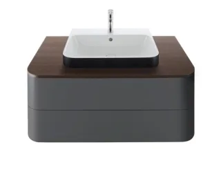 Duravit Happy D.2 Plus Konsole Nussbaum gebürstet Matt 1000x550x16 mm - HP031E06969 HP031E06969