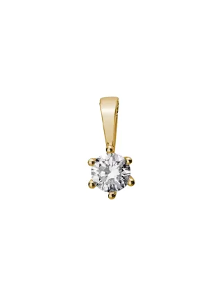 Lyomi Anhänger 585/- Gelbgold 1 synth. Diam. 0,20 ct.