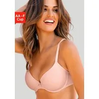 LASCANA Schalen-BH, T-Shirt-BH, Bügel-BH, Ela - perfect basic aus seidiger Microfaser, bequemer BH, große Größen
