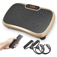 Dripex Vibrationsplatte 3D Vibrationsplatte mit 99 Vibrationsstufen+Bluetooth, Trainingsbänder
