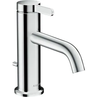hansgrohe Axor One Waschtischarmatur 48000000 Ausladung 130mm, mit Hebelgriff und Zugstangen-Ablaufgarnitur, chrom