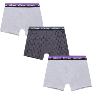 Ellesse - "Muxel788" Boxershorts für Herren (3er-Pack) (Grau/Schwarz/Violett)