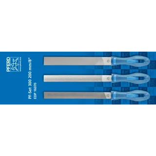 PFERD TOOLS Feilen-Set mit Heft 3-tlg. 200/300mm Feilen-Sortiment für anspruchsvolle Heim-/Handwerker - 11202300
