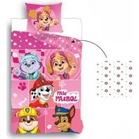 PAW PATROL Bettwäsche Bettbezug 135x200 cm & Kopfkissenbezug 80x80 cm – Aus 100% Baumwolle