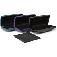 Edison & King Brillenetui Brillenetuis im 3er-Pack, hardcase - schwarz, türkis und lila