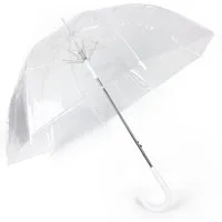 Gravidus Stockregenschirm Stockschirm Regenschirm Regen- und Wetterschutz in transparent